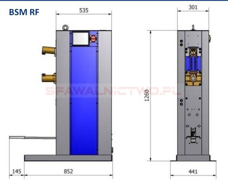 Zgrzewarka z dociskiem nożnym PEI POINT BSM 221 RF @50%-20 kVA, sterownik PX1700ECO