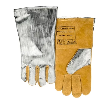 10-2385 WELDAS Rękawica spawalnicza, dwoina z jelenia i bydlęca z boku, podszewka COMFOFLEX z PFR