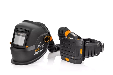 Przyłbica spawalnicza samościemniająca KEMPPI BETA e90-SFA + system powietrza PFU-210e + torba