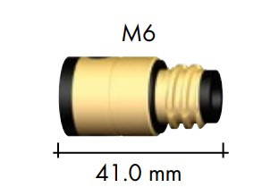 Łącznik prądowy (dyszy) BINZEL ABIROB 350 GC standard M6 41 mm