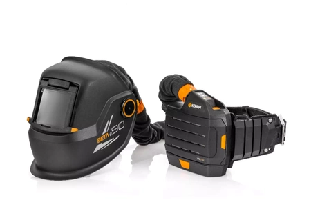 Przyłbica spawalnicza pasywna KEMPPI BETA e90 PFA + System powietrza PFU 210e + Torba