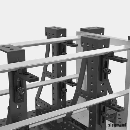 Pryzma SIEGMUND SYSTEM-22 VARIO 90/120-deg oksydowana z wkręconym paskiem