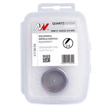 Zestaw części QUARTZSystem 17/18/26 soczewka wersja krótka dysza kielich GUARD