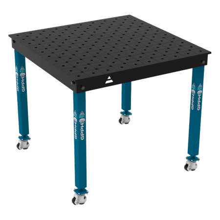 Stół spawalniczy GPPH SYSTEM 16 BASIC 12mm Diagonalna \ 1000 x 1000 mm \ Na kołach