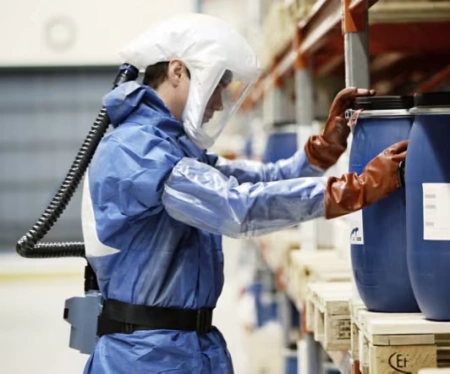 3M VERSAFLO S-100 Osłona głowy ze zintegrowaną więźbą