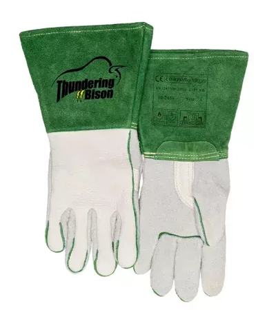 10-2655 WELDAS THUNDERINGBISON Rękawice spawalnicze Skóra z bizona licowa Mankiet dwoina podszewka COMFOFLEX
