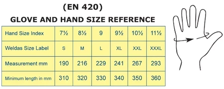 10-2000 WELDAS Rękawice spawalnicze dwoina bydlęca podszewka COMFOflex XXL
