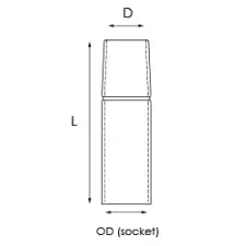 Dysza gazowa KEMPPI M8 27/32/30W standard 14 mm