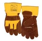 10-2209LB WELDAS LAVA BROWN Rękawice robocze, barwiona dwoina bydlęca, skórzany pasek, podszewka bawełniana, mankiet 7.5 cm