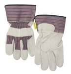 10-2207 WELDAS Rękawice robocze, dwoina bydlęca, skórzany pasek, podszewka bawełniana, mankiet 7.5 cm L