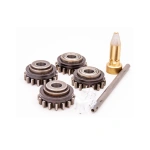 Rolki łożyskowane Drut lity niskostopowy Kształt-V HD Komplet