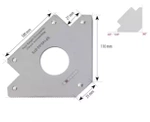 Magnetyczny uchwyt spawalniczy typu strzałka, udźwig 33kg