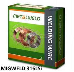 Drut wysokostopowy METALWELD MIGWELD 316LSi fi 1.0 mm 15 kg