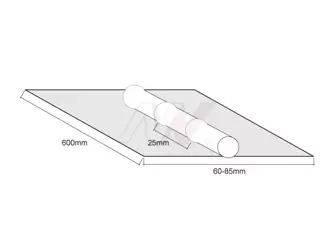 Podkładka ceramiczna samoprzylepna okrągła L600mm 6.0 mm