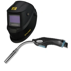 Zestaw Przyłbica ESAB SAVAGE A41 + Uchwyt MIG/MAG Gaz TRAFIMET (KEMPPI) ERGOPLUS 36 4m