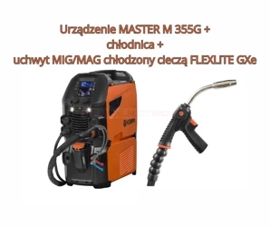 Zestaw spawalniczy KEMPPI MASTER M FLEXLITE GXEe 308 W z GRe80, 3.5 m \ MASTER M 355G + chłodnica