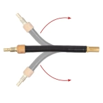 Palnik z łącznikiem prądowym 150F giętki