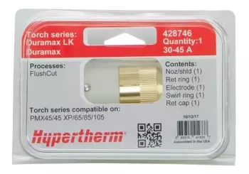 Zestaw części FlushCut, Duramax Lock, 30-45 A