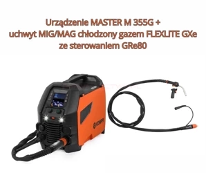 Zestaw spawalniczy KEMPPI MASTER M FLEXLITE GXe 408 G z GRe80, 3.5 m \ MASTER M 355G